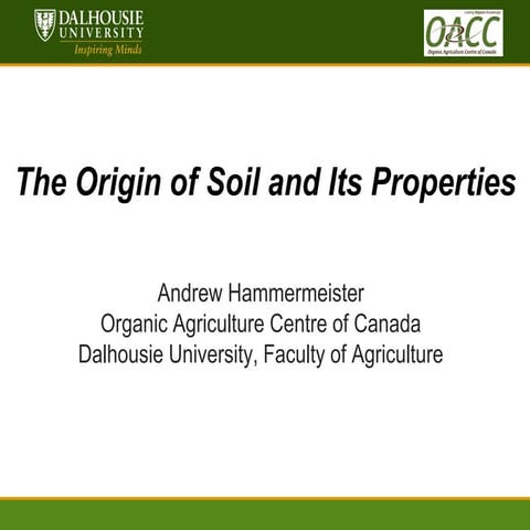 Hammemermeister origin of soil & its properties.acorn
