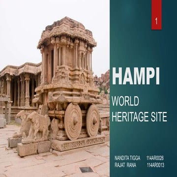 Architectural Conservation- Hampi World Heritage Site
