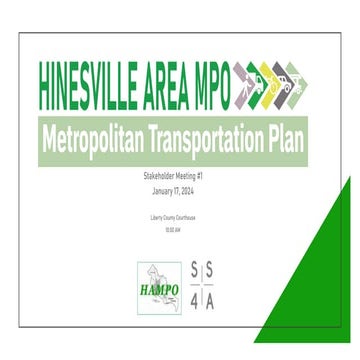 Hinesville Area Metropolitan Transportation Plan