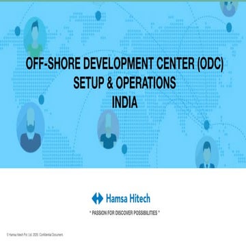 HAMSA HITECH ODC SETUP & OPERATIONS