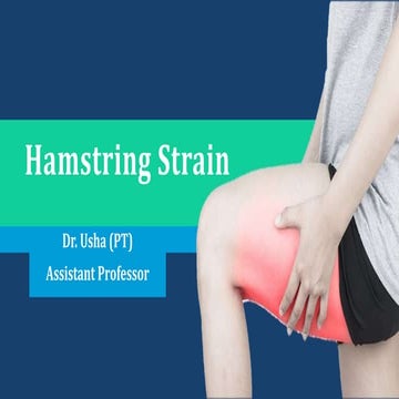 Hamstring strain
