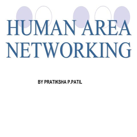 Human area networking