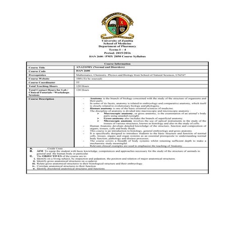 Han 2600 course handbook 2014 | PDF