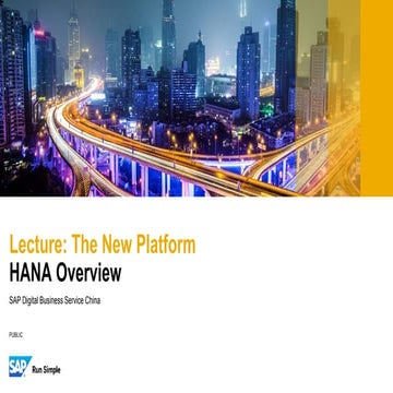 The New Platform HANA Database Overview.pdf