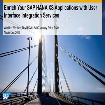 Hana ui services nov2013 #sapmm