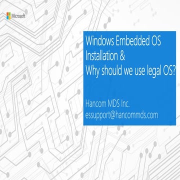 한컴MDS_Windows Embedded OS Installation Guide