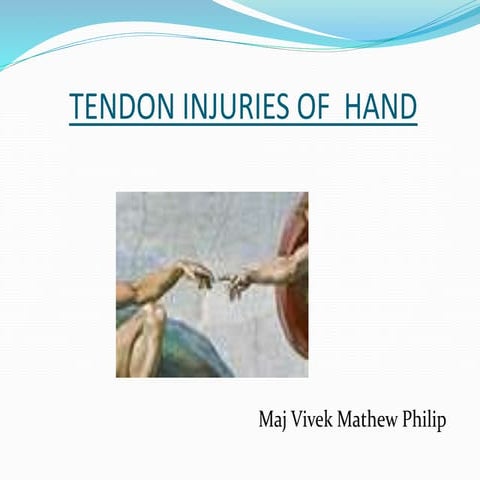 Tendon injuries of hand