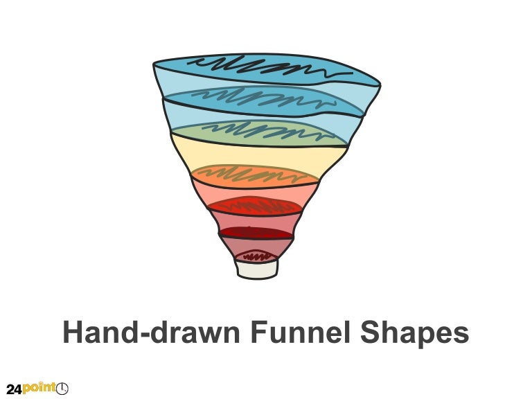 Hand Drawn Funnel Shapes
