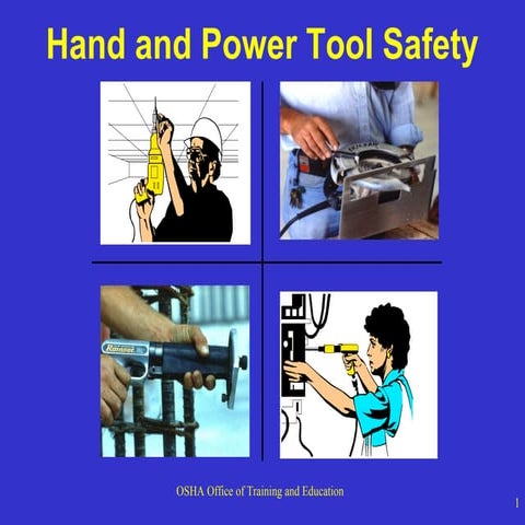 Hand and power tool safety power point