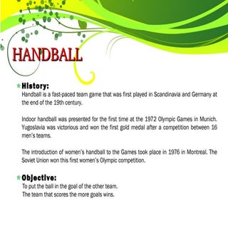 HANDBALL NOTES