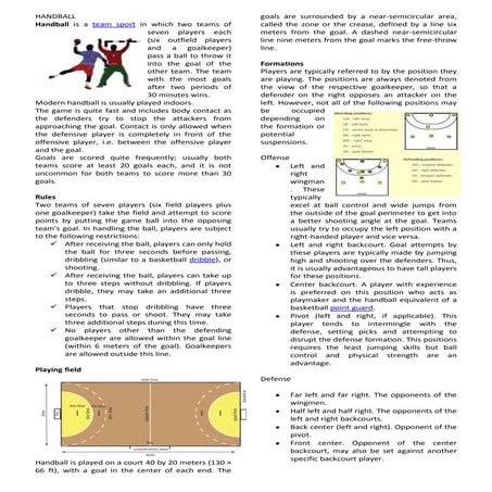 Team handball powerpoint | PPTX