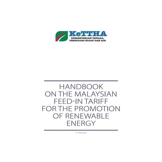 Handbook   malaysian fi t feed-in-tariff renewable energy mar2011