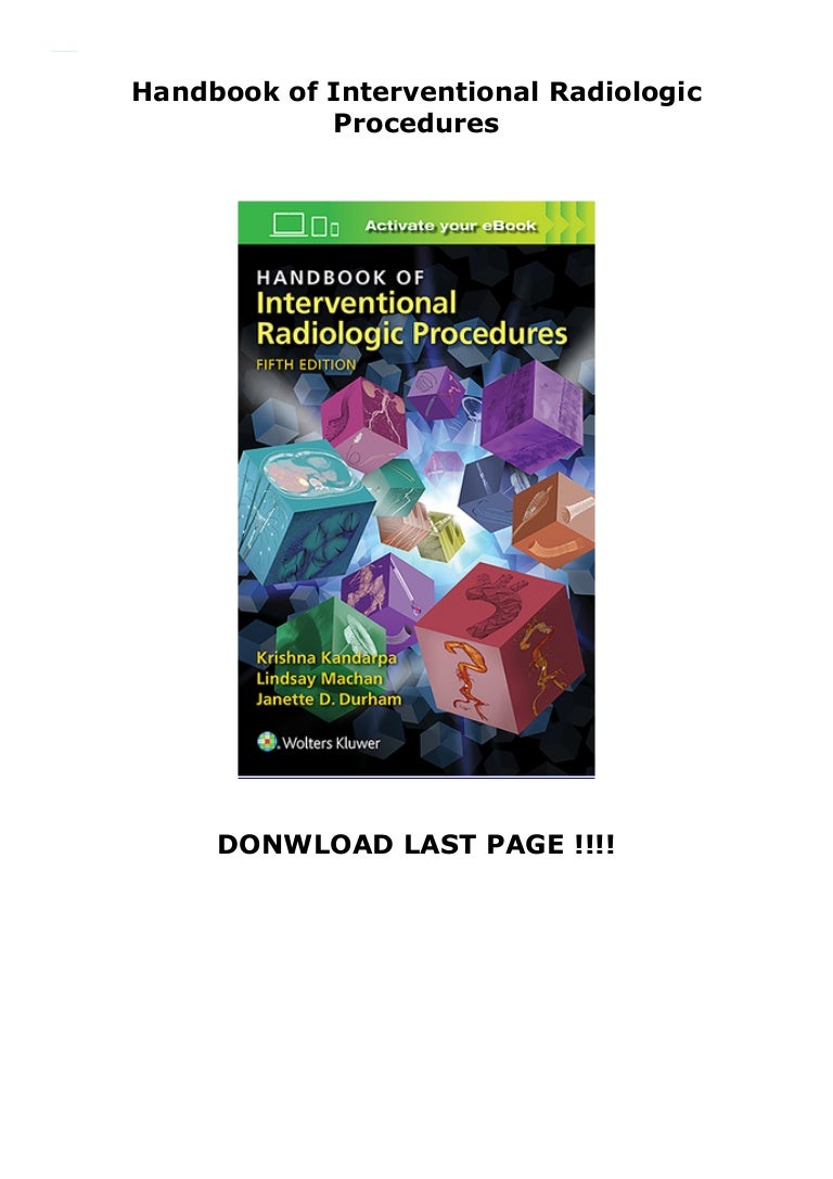 Handbook of Interventional Radiologic Procedures