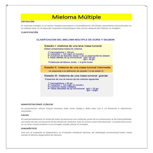 Handbook # 3. Mieloma Múltiple