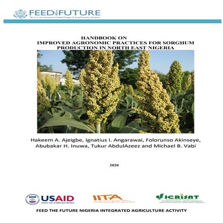 Handbook on improved agronomic practices for sorghum production in North East...