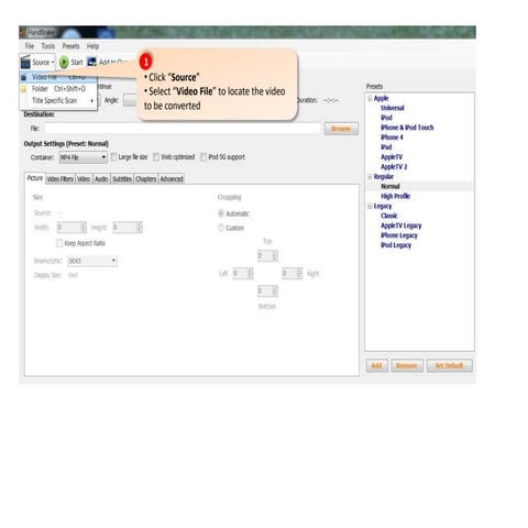 Handbrake tutorial | PPTX