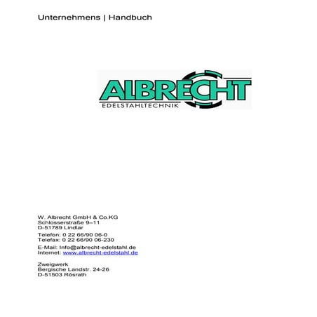 Handbuch W Albrecht