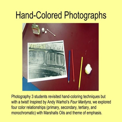 Hand Colored Photographs | PPT