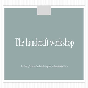 Handcraft Project | PDF