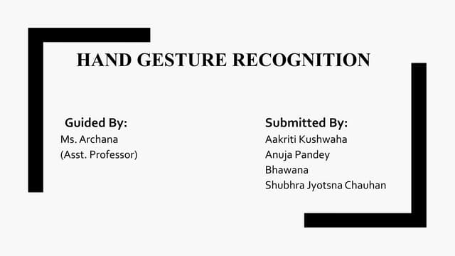 Hand gesture recognition