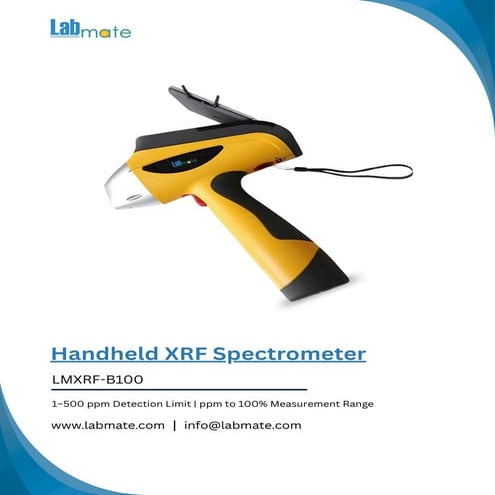 Handheld XRF Spectrometer LMXRF-B100 - Portable XRF spectrometer | PDF
