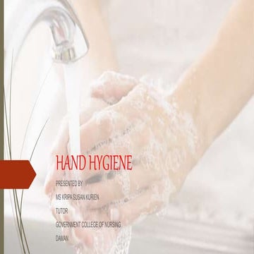 Hand hygiene 