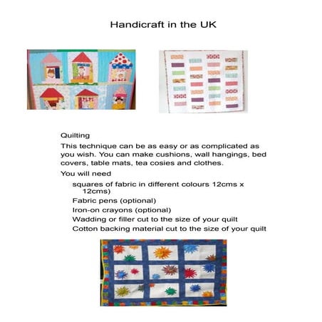 Handicraft book pages uk