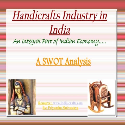Handicrafts Industry In India: SWOT Analysis