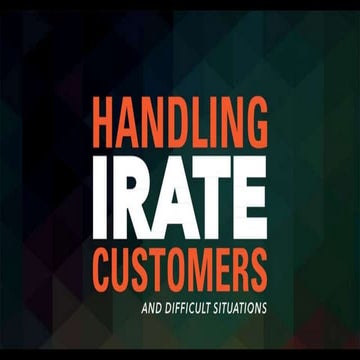 Handling difficult scenarios