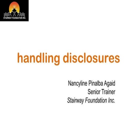 Handling disclosure.2.ppt
