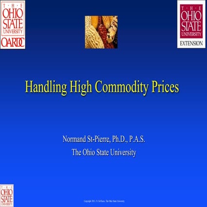Handling High Commodity Prices- Normand St-Pierre