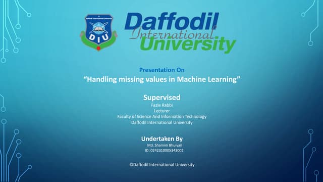 Handling Missing Values for Machine Learning.pptx