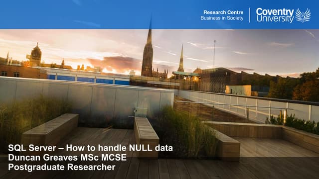 Handling SQL Server Null Values