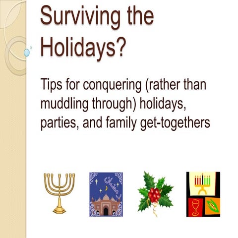 Handling The Holidays | PPTX