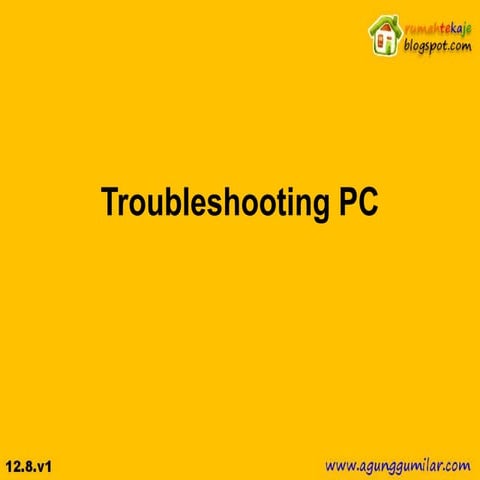 Handling troubleshooting pc | PPSX