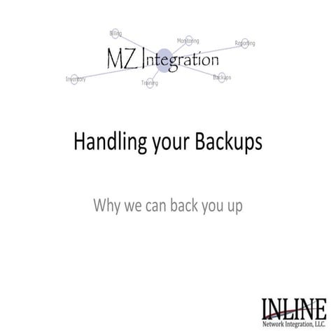 Handling your backups