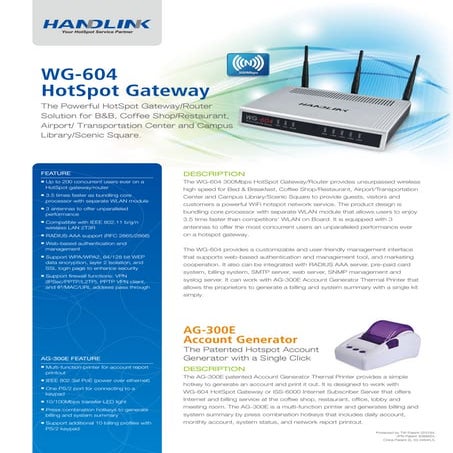Handlink WG-604