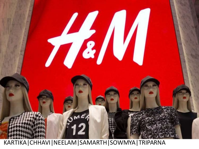 Merchandising mix of H & M.;Also Pricing,Innovation and Marketing.