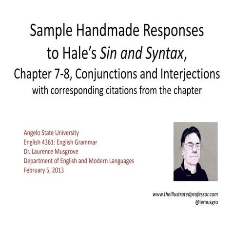 Conjunctions and Interjections Illustrated