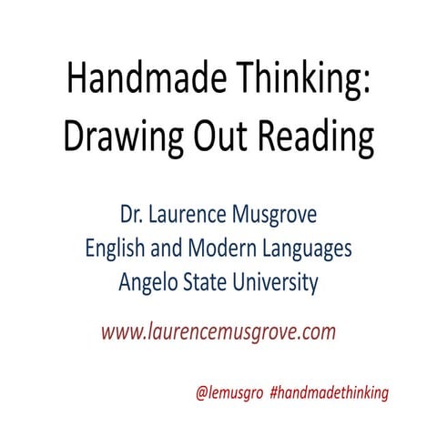 Handmade Thinking: Drawing Out Reading