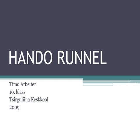 Hando Runnel