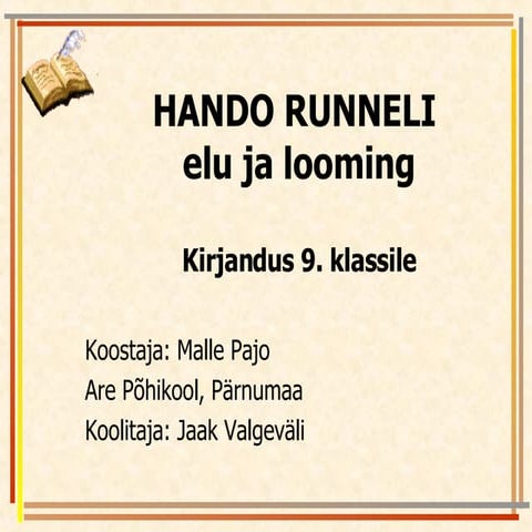 Hando Runnel