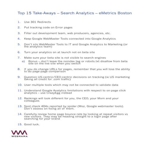 Top 15 You Should Do to Maintain and Measure Search Visibility Through a Redesign