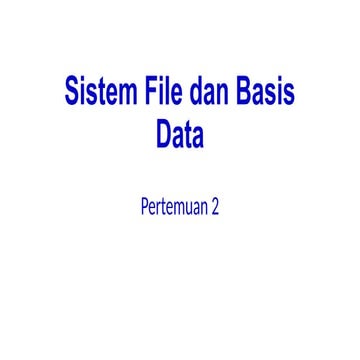 Sistem Basis Data_Mata Kuliah Sistem informasi