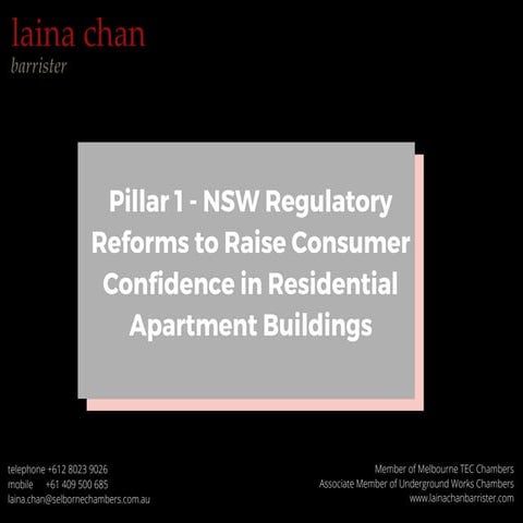 Handout   pillar 1 regulatory reforms - laina chan bar cpd 9 march 2021