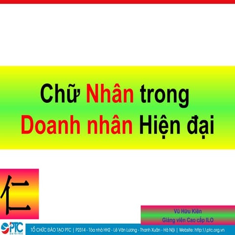 Chữ Nhân trong doanh nhân hiện đại