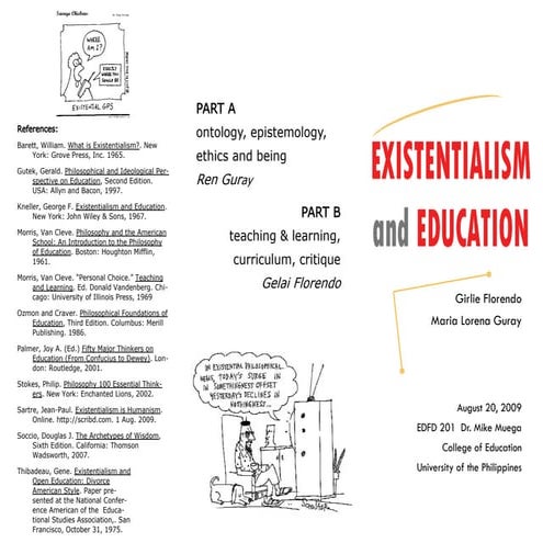 Existentialism and Education Part A