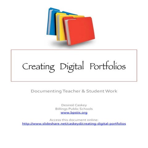 Creating digital portfolios