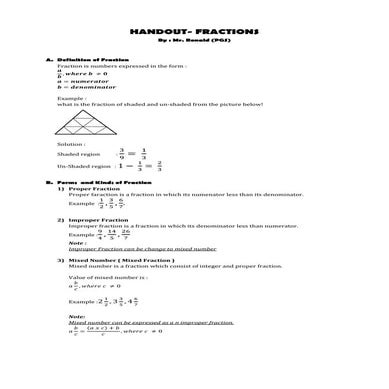 Handout fraction