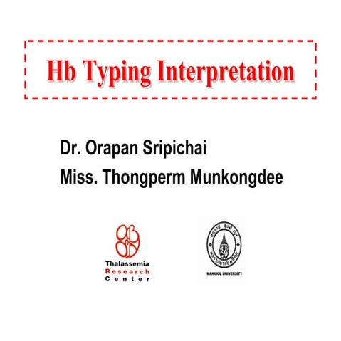 BỆNH LÝ HEMOGLOBIN | PDF